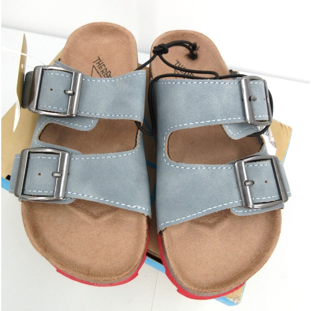 LITTLE BOY'S / GIRL'S SIZE 12 THEREABOUTS NOYO FOOTBED SANDALS Blue Slides